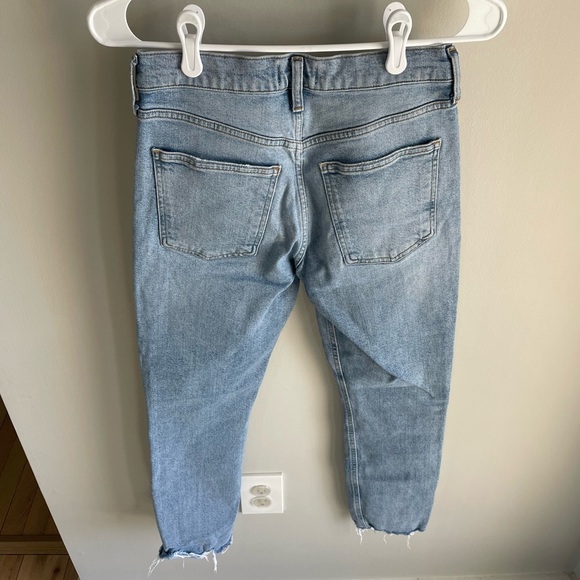 Agolde Merrel Mid-Rise Slim Straight Jeans - Light Wash Astray - Size 25 - Picture 13 of 15